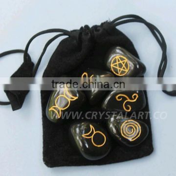 WICCAN TUMBLED STONE SET