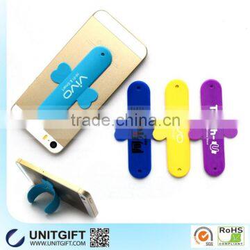 Colorful phone stand silicone mobile phone display stand with custom logo