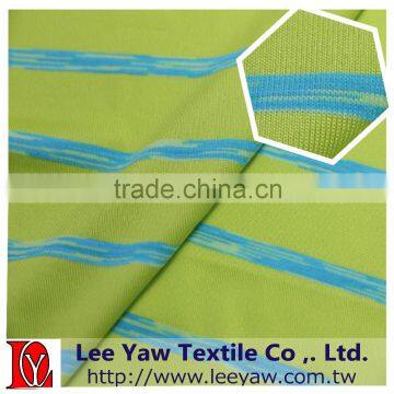 76% Polyester 20% Nylon Supplex Space Dyed 4% Spandex Jersey Fabric