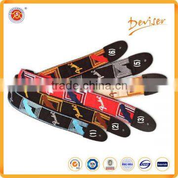 Promotional high quality fashion polyester custom guitar straps with competitive price