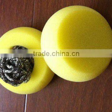 Stainless Steel Scourer in Sponge