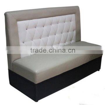 Modern furniture used for restaurant Button Tufted leather booths sofa