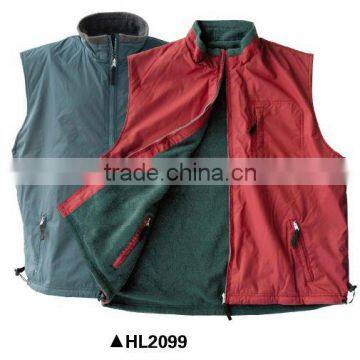 REVERSIBLE VEST reversible fleece vest