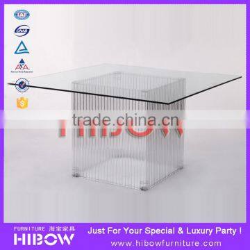 transparent resin table for wedding T004