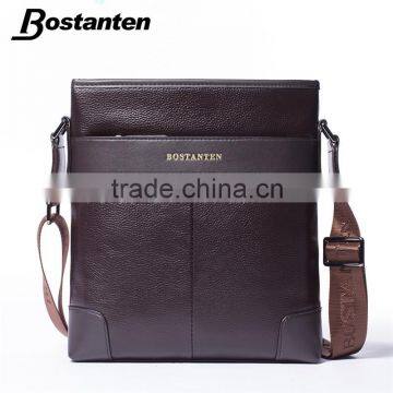 cross body leather vintage business messenger bag for men