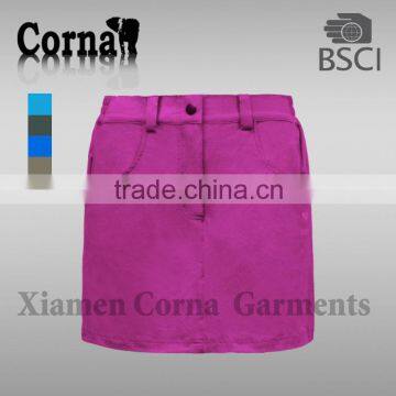 Euro OEM Ladies rose skirt with inner short