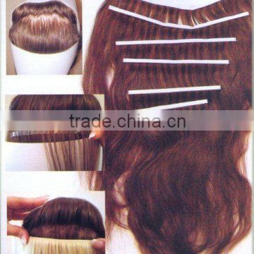 Seamless Remy Hair Extension - Pu Weft- Skin Weft Extension- Curly