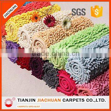 machine made tufted microfiber noodle chenille rug