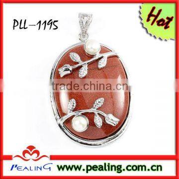Guangzhou Jewelry Manufacturer Bezel Gemstone Pendants
