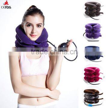 fashion cervical traction collar office worker neck brace Inflatable Cervical Collar covers