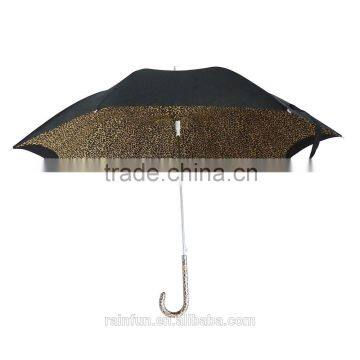 Double layers rustproof automatic long umbrella