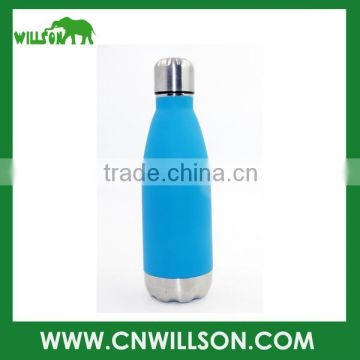 Double wall vacuum drinking bottle