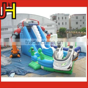 Hot Sale Popular Inflatable UFO Alien Invasion Large Inflatable Bouncy Slide