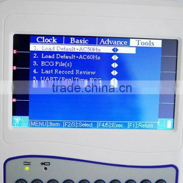 12 Channel Full Keyboard Portable 7 Inch Color LCD Digital Electrocardiograph ECG Machine EKG 1212F250 Cases photo-5
