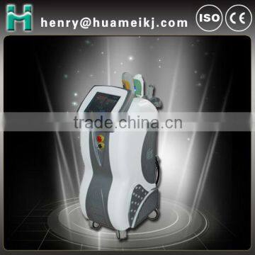 Three Handles Vertical Salon Equipment Portable With E-light IPL And RF 2.6MHZ