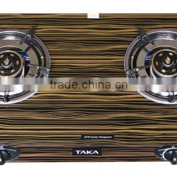 TAKA Gas Cooker DK-70A double Magneto Burners - top glass