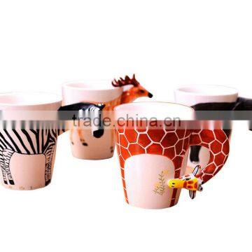 GRS 3D animal designs ceramic coffee mug