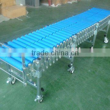industrial curve flexible pvc roller conveyor