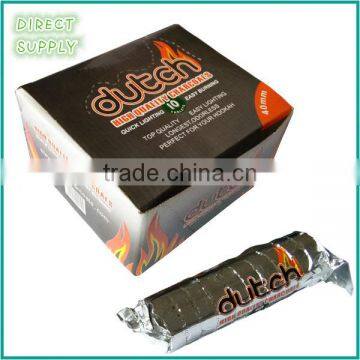 black round briquette 40mm holland hookah coals