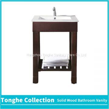 Tonghe Collection Brown Painted Bathroom Vanity