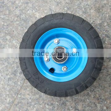 solid wheel plastic or steel rim durable wheel