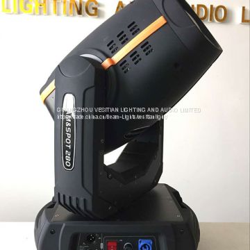 import products of Italy Newest Sharpy disco decoration 10R beam spot light 280w moving head stage lights