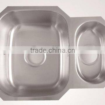 1-1/2 Bowl Undermount, Inch:23-5/8" X18". Size:600x460x200mm, Deep Press photo-2