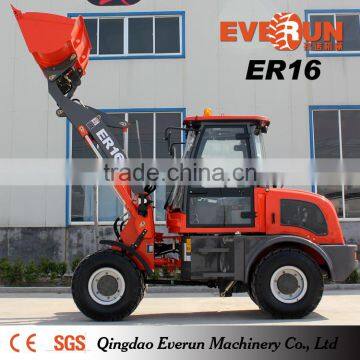 Qingdao Everun 1.6ton Front Wheel Loader With Luxury Cabin Inside photo-4