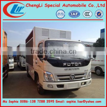 FOTON digital mobile billboard truck for sale, scrolling advertising trucks,advertising truck box