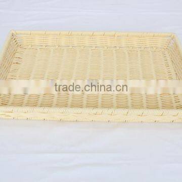 PE Rattan Woven Supermarket Kitchen Storage Food Basket Fruit Storage Equipment photo-5