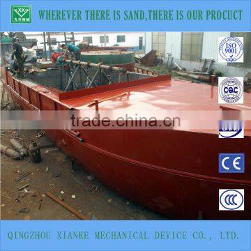 River sand pontoon hopper dredger/carrier/pusher
