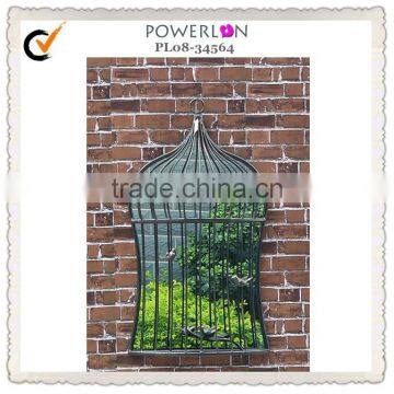 Antique Bird Cages Decorative Outdoor Mirror photo-3