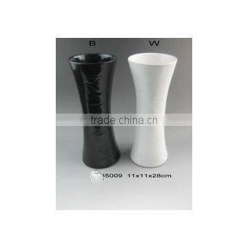 black and white wedding table decoration vases bud flower vase ,mini stoneware vase