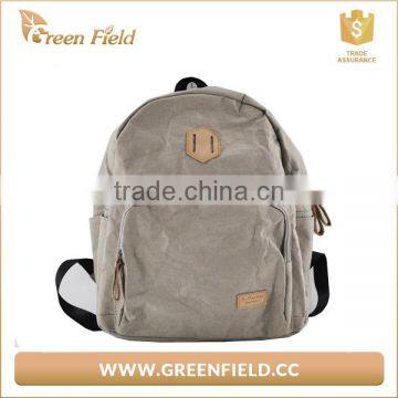 Hot Selling Street Style Washable Kraft Paper Backpack Grey Paper Backpack