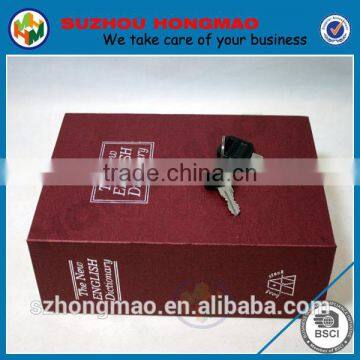 Dictionary Secret Book Hidden Safe With Key Lock Book Safe In Red photo-3
