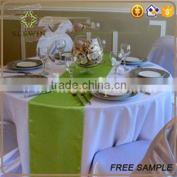 satin wedding table runners for decoration