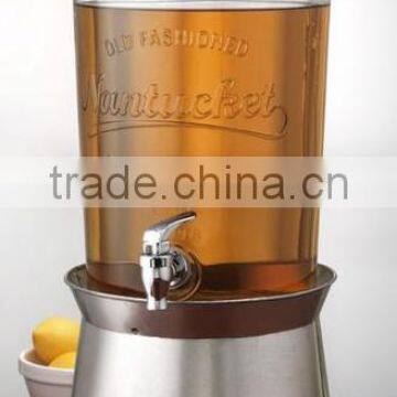 8L Classical Glass Beverage Container With Mason Jar photo-6
