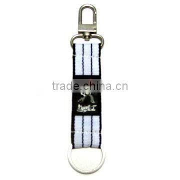 2013 hot sell woven key chain with pvc logo