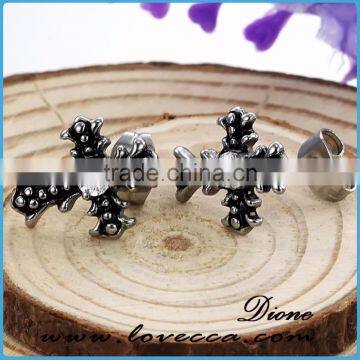 New ! Factory Wholesale Surgical Grade Stainless Steel Cross Earrings for Men photo-2