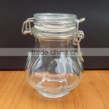 small glass jar