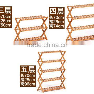 Home Furniture Wooden Folding Shoe Rack photo-4