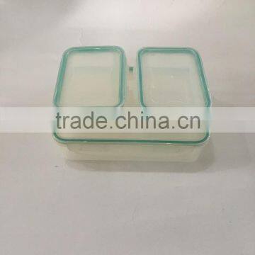 Set of 3 Rect Air-tight Container Plastic Food Storage Box photo-3