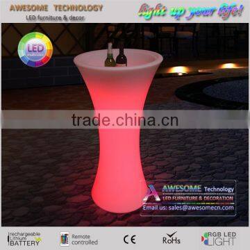 luxury wedding decorative led color changing flower pot