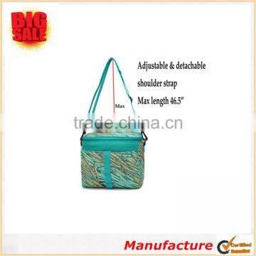 High Quality Fashion Insulated Adjustable Strape Lunch Box With Pockets Outside photo-2