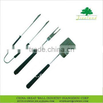 3 pcs plastic handle simple bbq tools