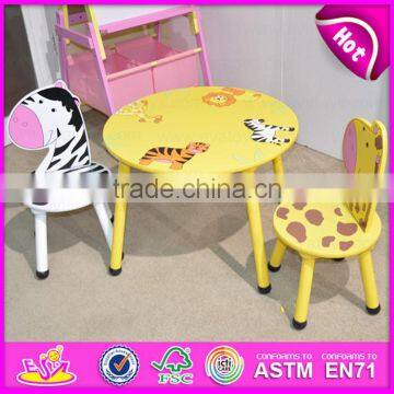 2015 Головной стол и стул для детей, Детский деревянный стол и стулья в дизайне животных, Деревянные игрушки - стол и стулья на Рождество W08G140 photo-3