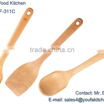 QianFeng Good Grip 3-Pieces Wooden Utensil Set