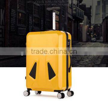 luggage/suitcase/single trolley handle/TSA/double wheels suitcase