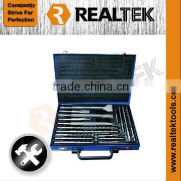 17PCS SDS Hammer Drill & Chisel Set