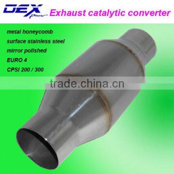 EURO 4 stainless steel metal honeycomb catalytic converter